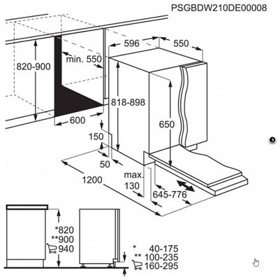 bouwtekening-MM536Z-AEG-Volledig-geintegreerde-vaatwasser