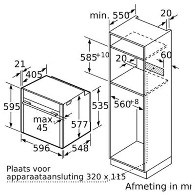 bouwtekening-B47FS22G0-NEFF-Combi-stoomoven