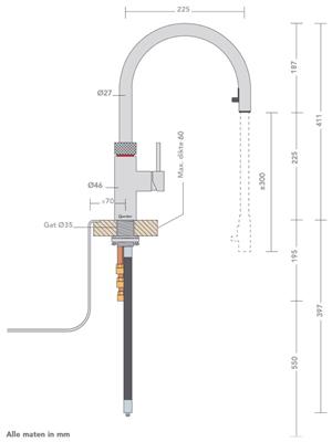 bouwtekening-22XRVS-Quooker-Multifunctionele-watersystemen