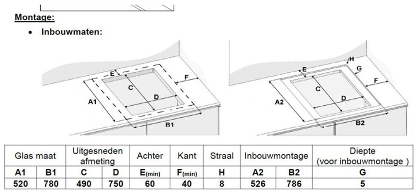 bouwtekening-ROMAXCLUSIEF-SenzaNome-Kookplaat-met-afzuiging