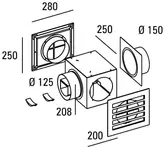 ABK-CMVR01B-Afzuigkap accessoires