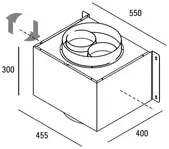 ABK-GEC300B-motor afzuigkap