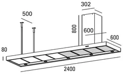 ABK-PSH240ESAR-Afzuigkappen