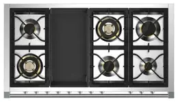 STEEL-AQ12SF6TNA-Gas fornuis