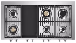 STEEL-GQ12SF6TCE-Gas fornuis